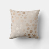 ネイビー/金ゴールドスパークル水玉模様リバーシブルピロー クッション (裏面)