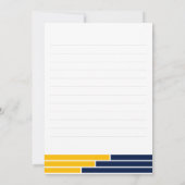 ネイビー&金ゴールドバーグラッドパーティーありがとう サンキューカード (裏面)