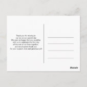 ネイビーGEOMETRIC WATER COLORありがとう ポストカード (裏面)