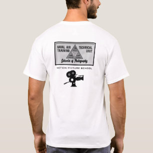 ネイビーMOPICスクール白Tシャツ Tシャツ