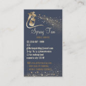 ネイビーSprinkアフターケアの指示スプレーなめし 名刺 (正面)