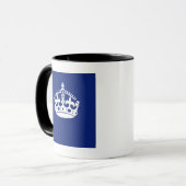 ネイビ保ーブルーのCalm Crownアイコン マグカップ (正面左)