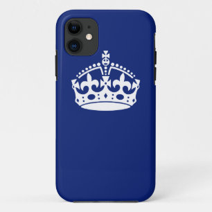 ネイビ保ーブルーカラーのCalm Crown iPhone 11 ケース