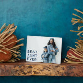 ネイビ最高のー叔母Ever写真 フォトプラーク (側面)