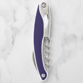 ネイビ無地のーブルー ソムリエナイフ (裏面)