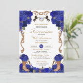 ネイビ王室のーブルーバラウエスタンチャロキンセニェラ 招待状 (スタンド正面)