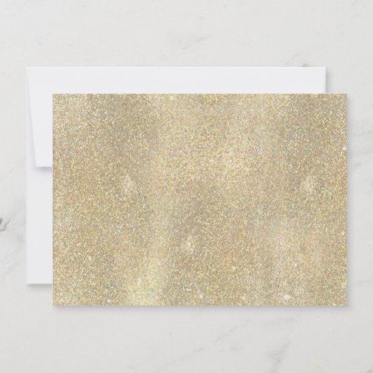 ネイビ王室のーブルー赤面フローラ金ゴールド保存日付 セーブザデート (裏面)