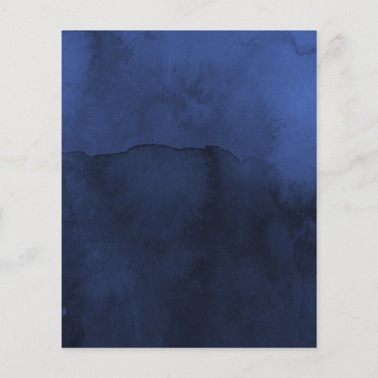 ネイビ素朴ーとフェイクグリッターシルバーのフローラ結婚ズ チラシ (裏面)