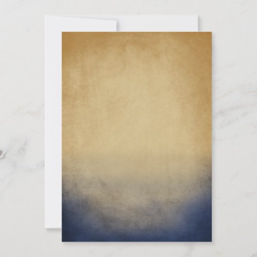 ネイビ素朴ーと金ゴールドボヘミア結婚式招待状 招待状 (裏面)