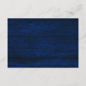 ネイビ素朴ーの結婚詳細カード灯 エンクロージャーカード (裏面)