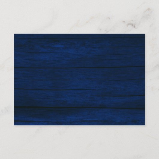 ネイビ素朴ーの結婚詳細カード灯 エンクロージャーカード (裏面)