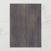 ネイビ素朴ーフローラ結婚ズ情報ゲスト エンクロージャーカード (裏面)