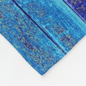 ネイビ素朴ーブルー沿岸デコールセーラーボート フリースブランケット (角)