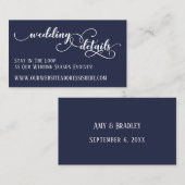 ネイビ結婚ーのWebサイト詳細 エンクロージャーカード (正面/裏面)