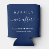 ネイビ結婚ーブルーの後ずっと幸せに 缶クーラー (裏面)