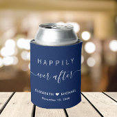 ネイビ結婚ーブルーの後ずっと幸せに 缶クーラー