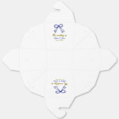 ネイビ結婚ー・ブルー・ボウ・カップルの名前 フェイバーボックス (見開き)