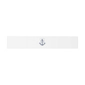 ネイビ航海のいかりモノグ結婚ラム 招待状ベリーバンド (フラット)