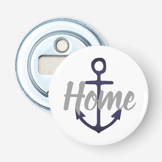 ネイビ航海のいかり+グレーHOMEスクリプト | 栓抜き (正面)