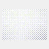 ネイビ航海のーいかりキュート水玉模様ジグザグボーイ ラッピングペーパーシート (正面2)