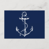 ネイビ航海のーいかりホワイト披露宴 エンクロージャーカード (裏面)