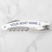 ネイビ航海のーいかりボート名 ソムリエナイフ (裏面)