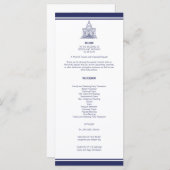 ネイビ航海のーいかり結婚式 プログラムv4 JRoy メニュー (正面/裏面)