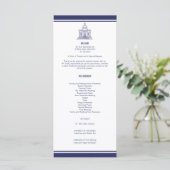 ネイビ航海のーいかり結婚式 プログラムv4 JRoy メニュー (スタンド正面)