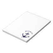 ネイビ航海のーいかり&ロープマリーンカスタム ノートパッド (回転)