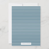 ネイビ航海のーとイエローベイビーシャワー招待状 招待状 (裏面)