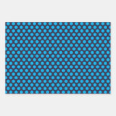 ネイビ航海のーとブライトブルー ラッピングペーパーシート (正面2)