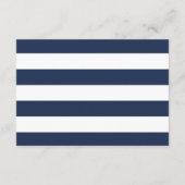 ネイビ航海のーと白船のRSVPカード 出欠カード (裏面)