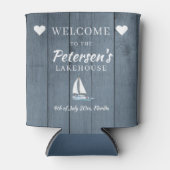 ネイビ航海のーカスタムブルーファミリーレイクハウスパーティー 缶クーラー (正面)