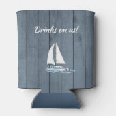 ネイビ航海のーカスタムブルーファミリーレイクハウスパーティー 缶クーラー (裏面)