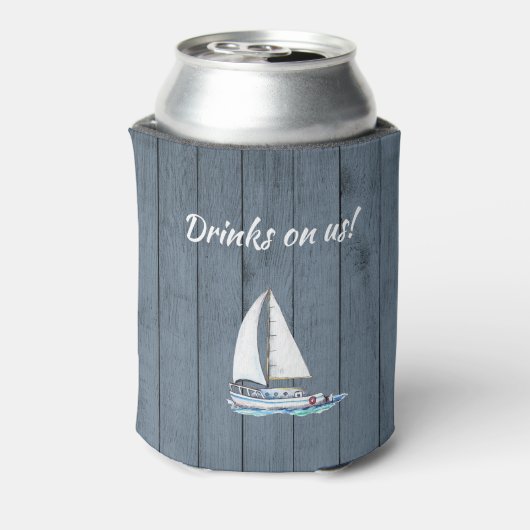 ネイビ航海のーカスタムブルーファミリーレイクハウスパーティー 缶クーラー (缶裏面)