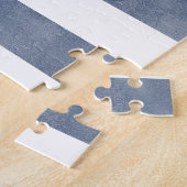 ネイビ航海のーストライプいかりの姓 ジグソーパズル (側面)