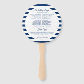 ネイビ航海のーストライプズのステアリングホイ結婚ール ハンドファン (裏面)