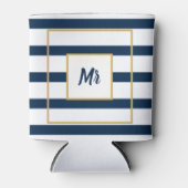 ネイビ航海のーストライプズ氏 缶クーラー (正面)