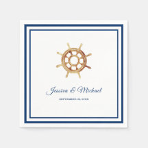 ネイビ航海のーストライプズ水色ハンドル