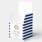 ネイビ航海のーストライプズ水色ハンドル フェイバーボックス (オープン)