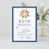 ネイビ航海のーストライプハンドルの食事の選択 出欠カード (スタンド正面)