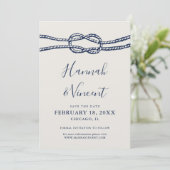 ネイビ航海のーノット日付カードの保存 セーブザデート (スタンド正面)