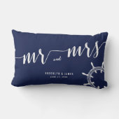 ネイビ航海のーブルルンバ結婚ー枕 ランバークッション (裏面)