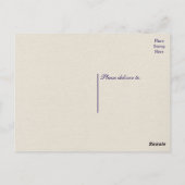 ネイビ航海のーブルーありがとういかりタン結婚ズ ポストカード (裏面)