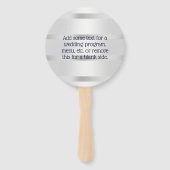 ネイビ航海のーブルーいかりシルバーウェイト結婚ズ ハンドファン (裏面)