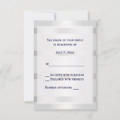 ネイビ航海のーブルーいかりシルバーホワイトV RSVP (裏面)