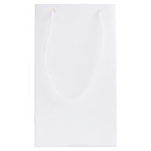 ネイビ航海のーブルーいかりパーソナライズされた名 スモールペーパーバッグ (裏面)