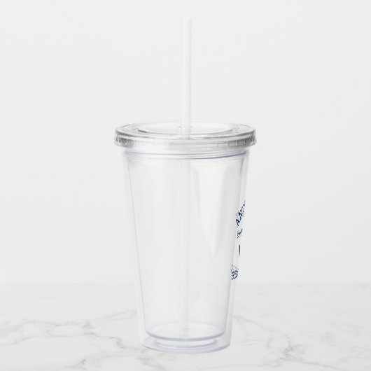 ネイビ航海のーブルーいかりファミリービーチハウス アクリルタンブラー (右)