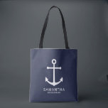ネイビ航海のーブルーいかりブパーソナライズされたライデメイド トートバッグ<br><div class="desc">ミニマモダンリストのネイビ航海のー・ブルーのいかりパーソナライズされたブライド・メイド・トート・バッグは、ネイビー・ブルーの背景に白いいかりと白いサンパーソナライズされた・セリフのフォントスタイルでタイトル付きのブライド・メイドの名モダン前を特徴とする。また、メイド・オブ・オーナー（花嫁付き添い人）、花の女の子、花嫁の母のためにも最適。</div>