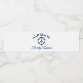 ネイビ航海のーブルーいかりヘルムファミリー懇親会 ペットボトルラベル (シングルラベル)